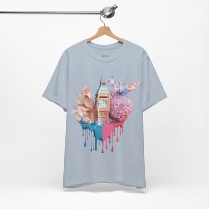 Natural Cotton Tee Shirt - Beautiful Places Collection - London Printify