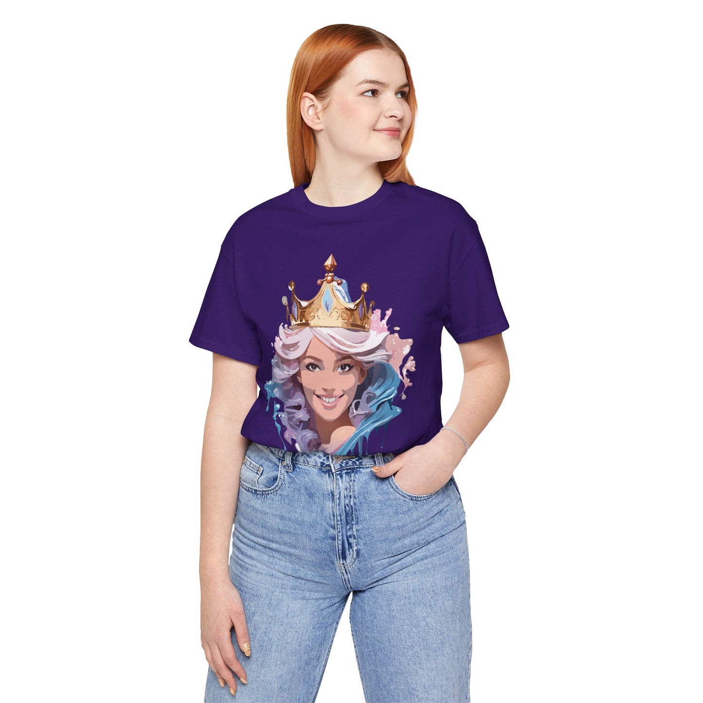 T-Shirt aus natürlicher Baumwolle – Queen Collection