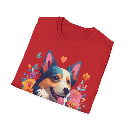 Animal Print Dog Shirt Unisex Softstyle Cotton Tee For Pet Lovers