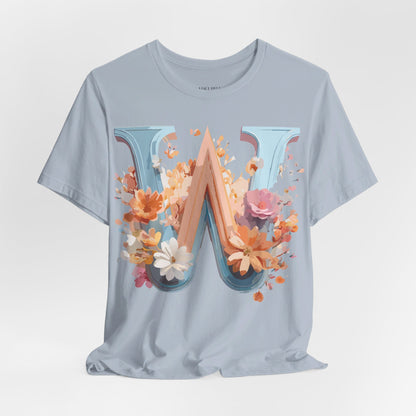 Natural Cotton Tee Shirt - Letters Collection - W Printify