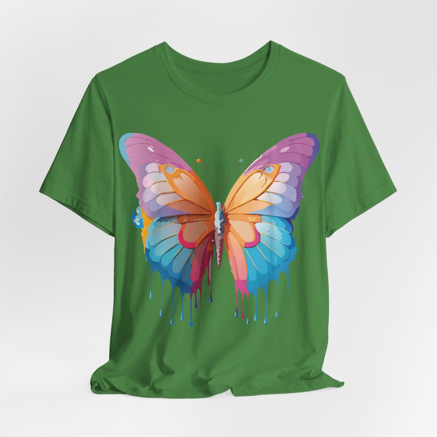 T-shirt en coton naturel avec papillon