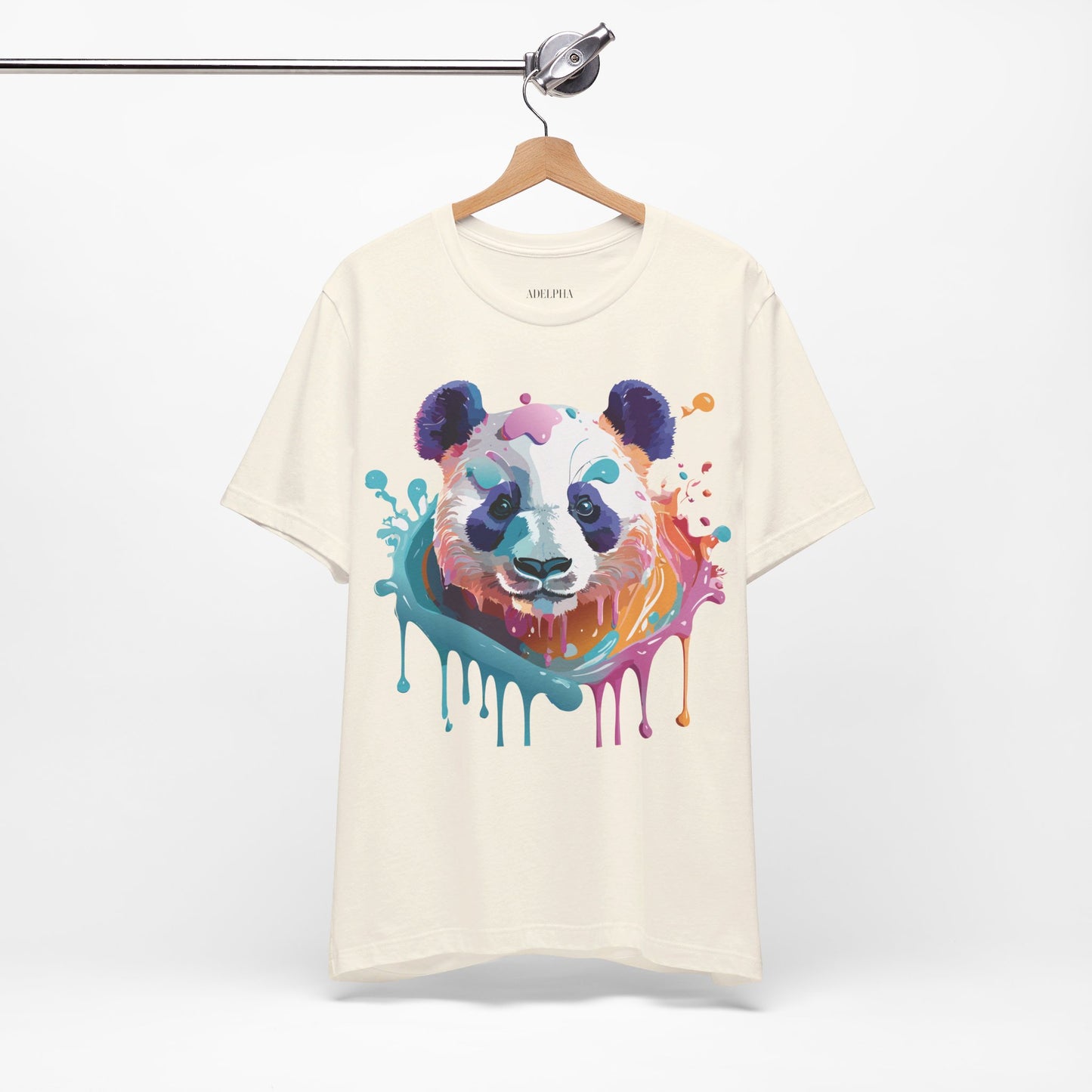 T-shirt en coton naturel avec panda