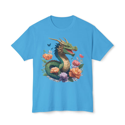 Dragon T Shirt With Art Print HD Cotton Unisex Tee Vintage Dragon Design