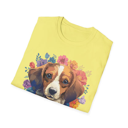 Unisex Dog Shirt Animal Print Tee Gildan Softstyle 64000 Cotton