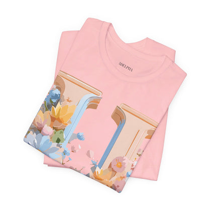Natural Cotton Tee Shirt - Letters Collection - U Printify