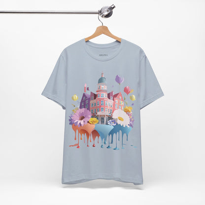 Natural Cotton Tee Shirt - Beautiful Places Collection - Amsterdam Printify