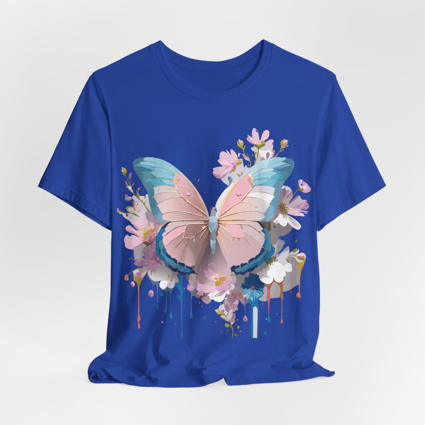 T-shirt en coton naturel avec papillon