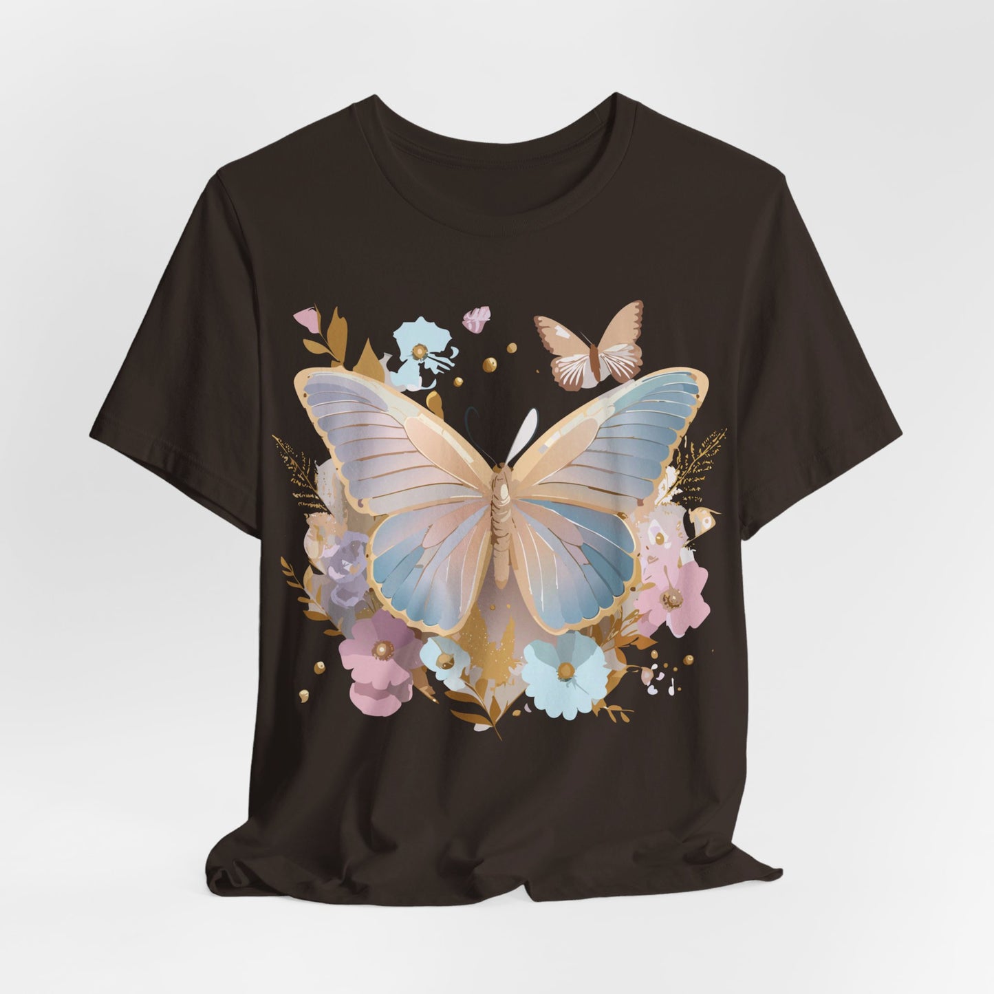 T-Shirt aus natürlicher Baumwolle mit Schmetterling