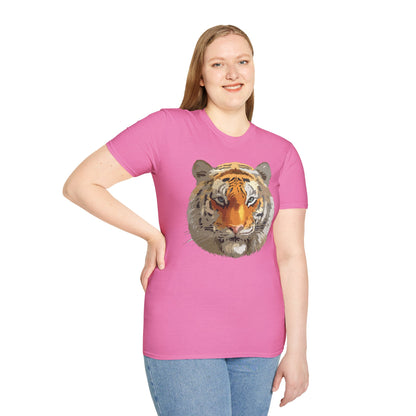 Unisex Tiger Shirt Animal Print Tee Gildan Softstyle Cotton Quality