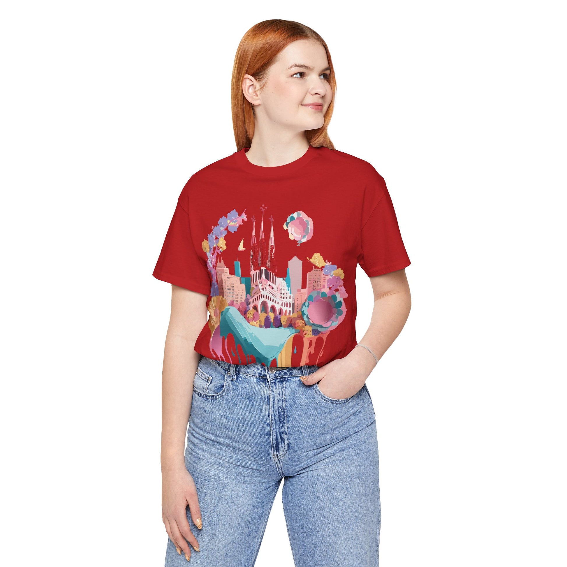 Tourist Shirt, Shirt with Barcelona - ADELPHA