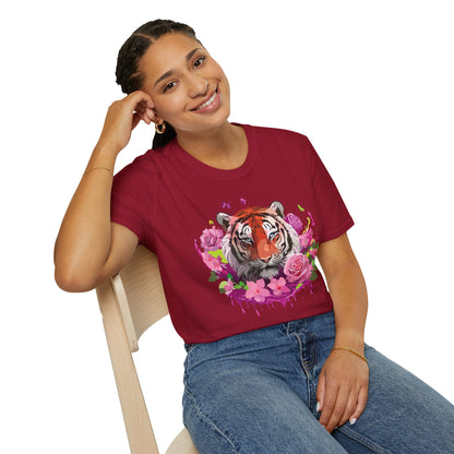 Tiger Shirt Unisex Tee Gildan Softstyle 64000 Ring Spun Cotton