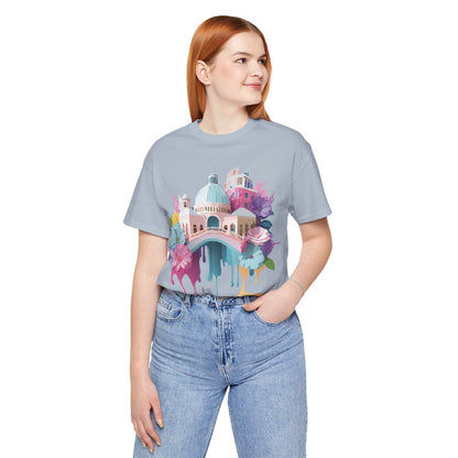 Natural Cotton Tee Shirt - Beautiful Places Collection - Venice Printify