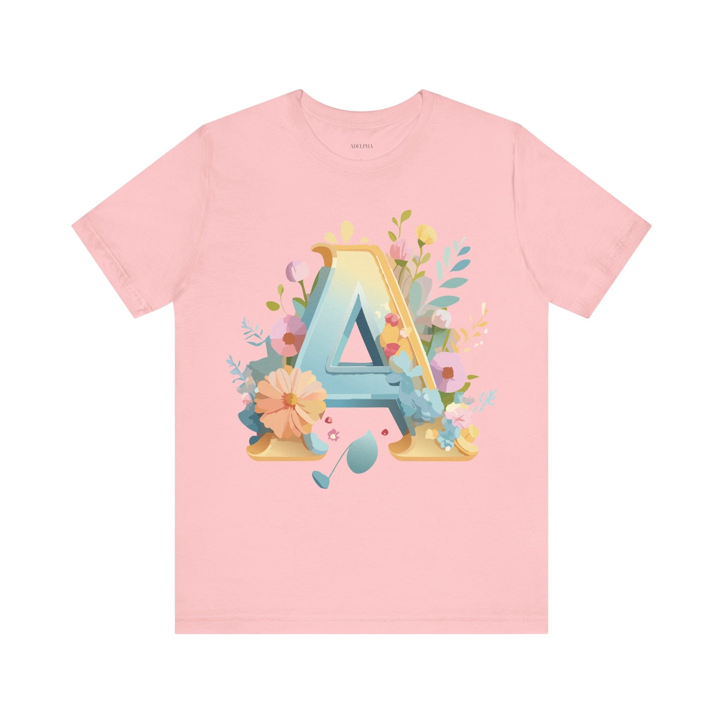 Natural Cotton Tee Shirt - Letters Collection - A