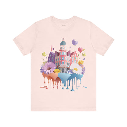Natural Cotton Tee Shirt - Beautiful Places Collection - Amsterdam Printify