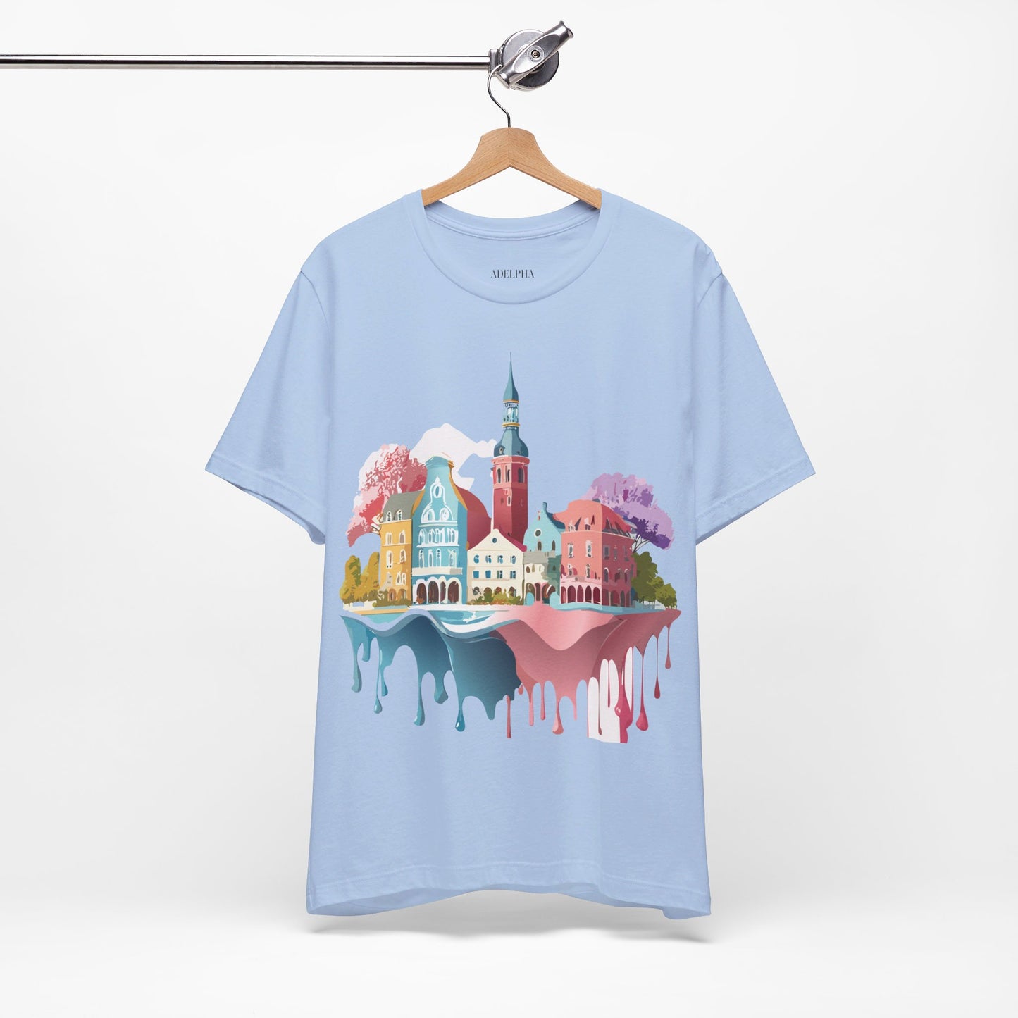 Natural Cotton Tee Shirt - Beautiful Places Collection - Warnemünde and Rostock - Germany