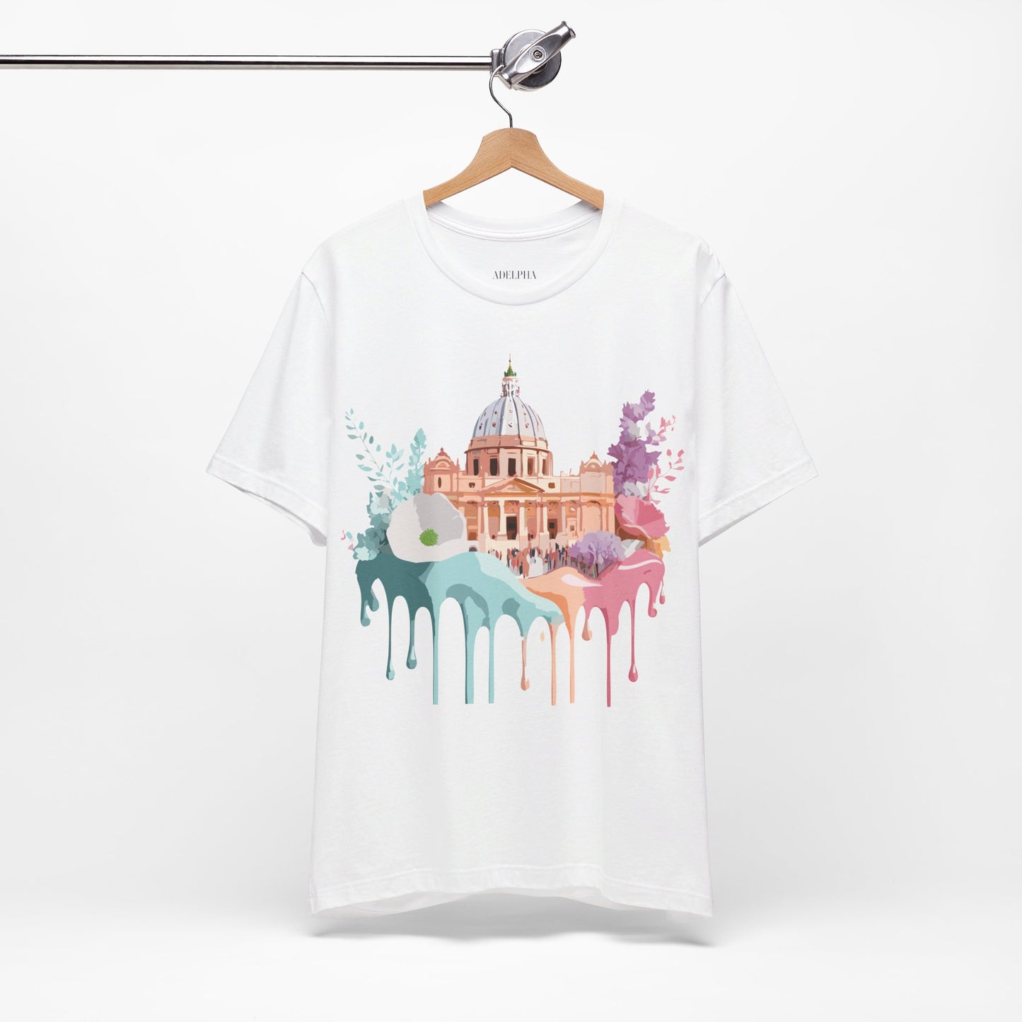 Natural Cotton Tee Shirt - Beautiful Places Collection - Rome