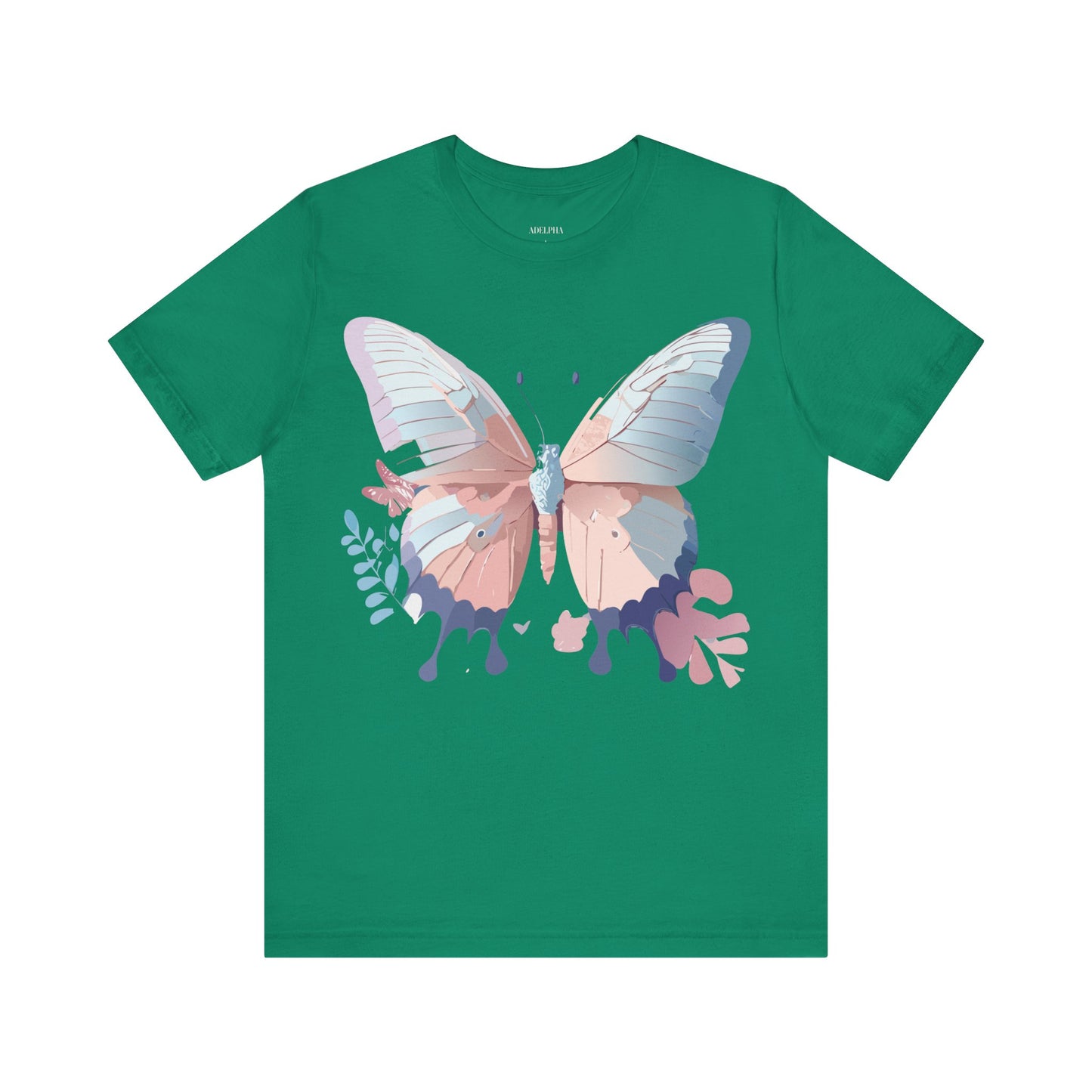 T-shirt en coton naturel avec papillon