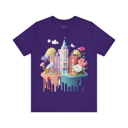 Natural Cotton Tee Shirt - Beautiful Places Collection - Amsterdam Printify