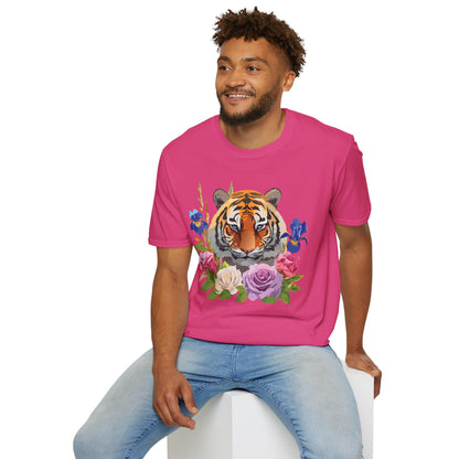 Unisex Tiger Shirt Softstyle Graphic Tee 100 Percent Cotton Apparel