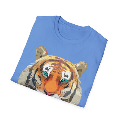 Tiger Shirt Unisex Animal Tee Gildan Softstyle 64000 Cotton Tee