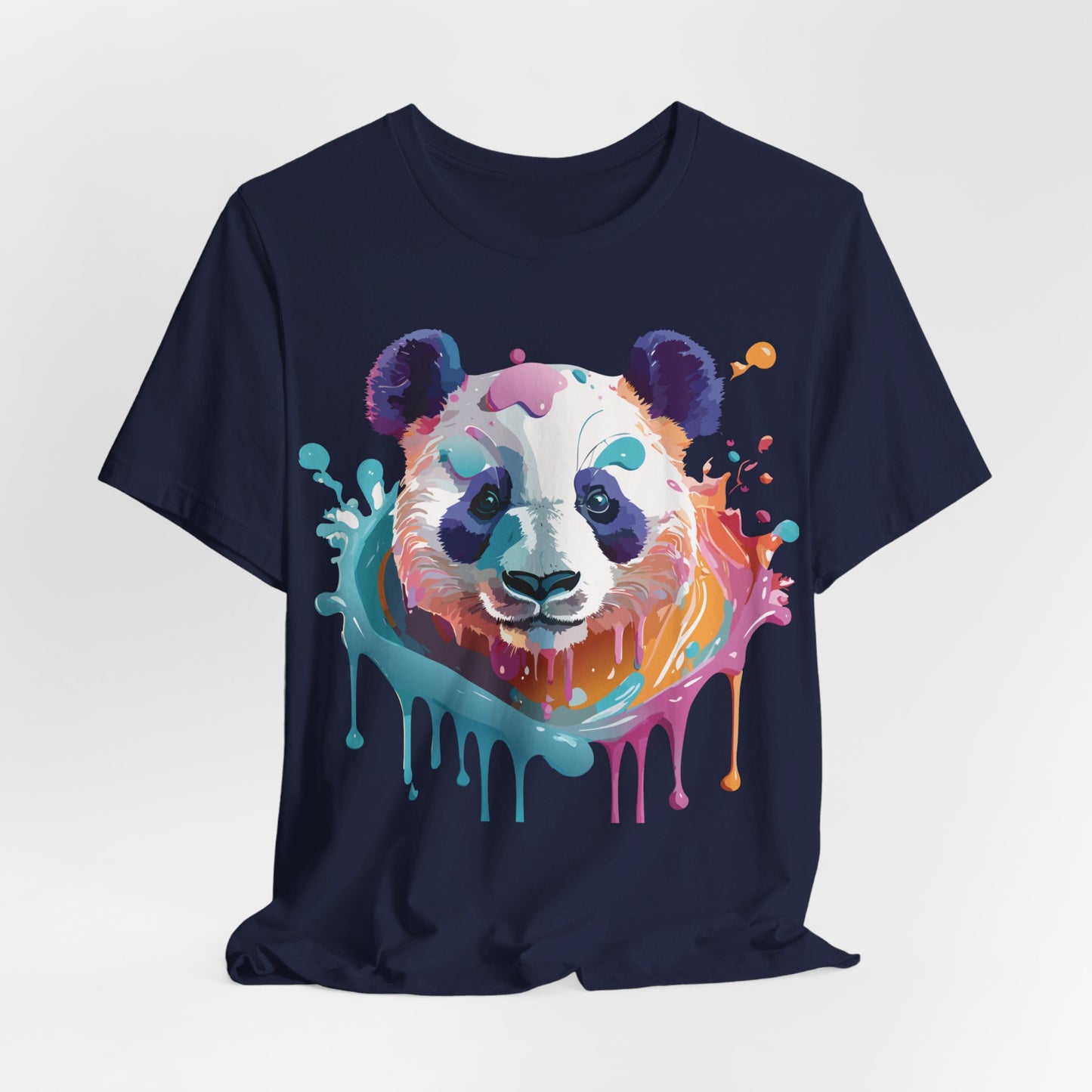 Natural Cotton Tee Shirt with Panda