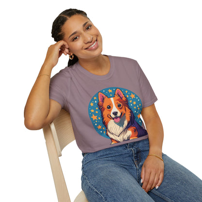 Unisex Dog Shirt Animal Print Tee Gildan Softstyle 64000 Tee