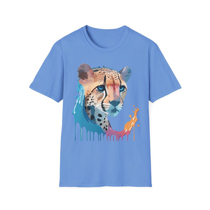 Cheetah Shirt Unisex Tee Softstyle Gildan 64000 100 Percent Ring Spun Cotton