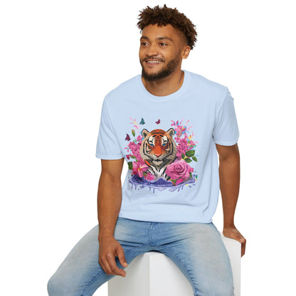 Tiger Shirt Unisex Gildan Softstyle Cotton Tee 100 Percent Ring Spun Comfort
