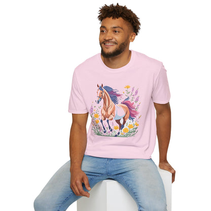 Horse Shirt Unisex Softstyle 64000 Cotton Tee Gildan 100 Percent Ring Spun