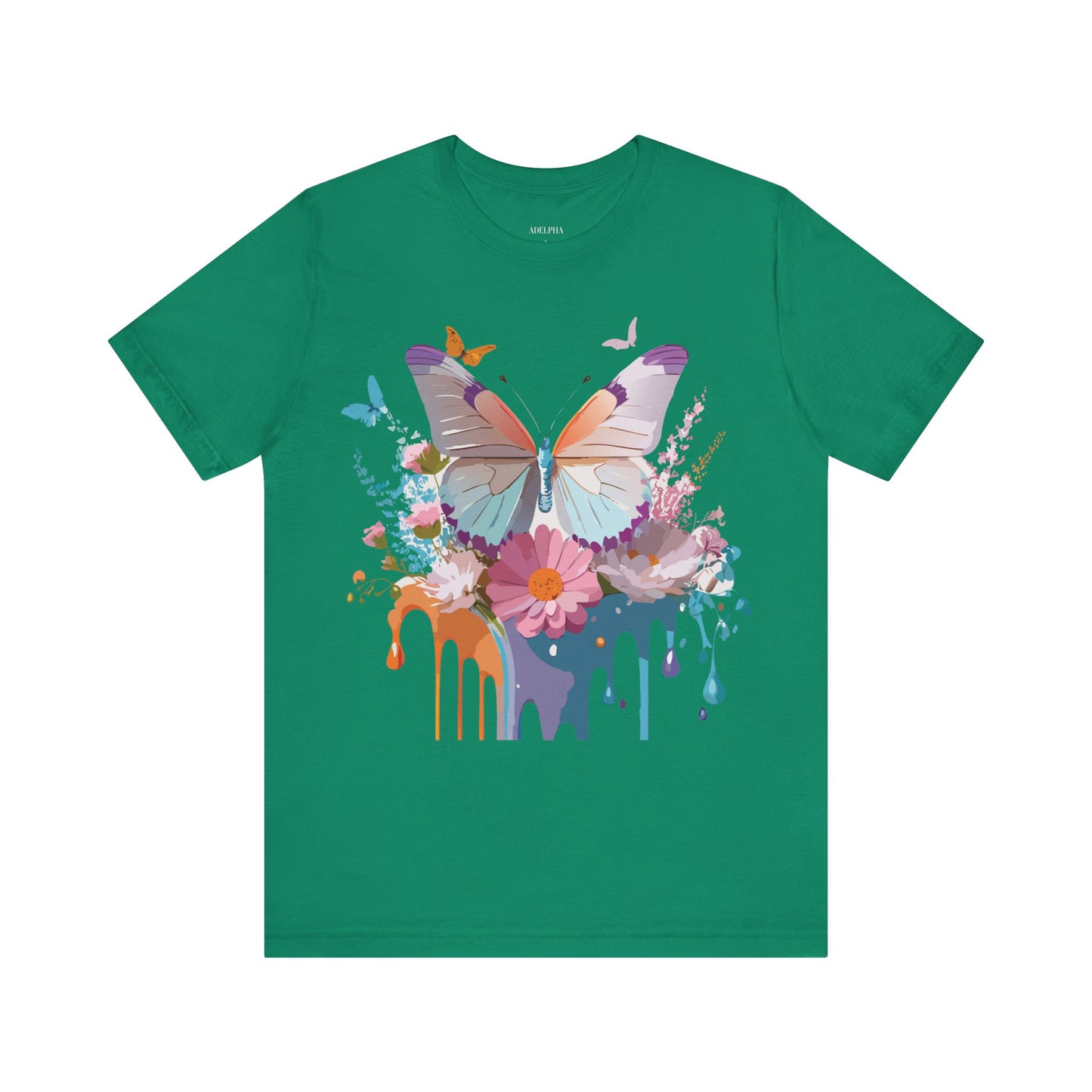 T-shirt en coton naturel avec papillon