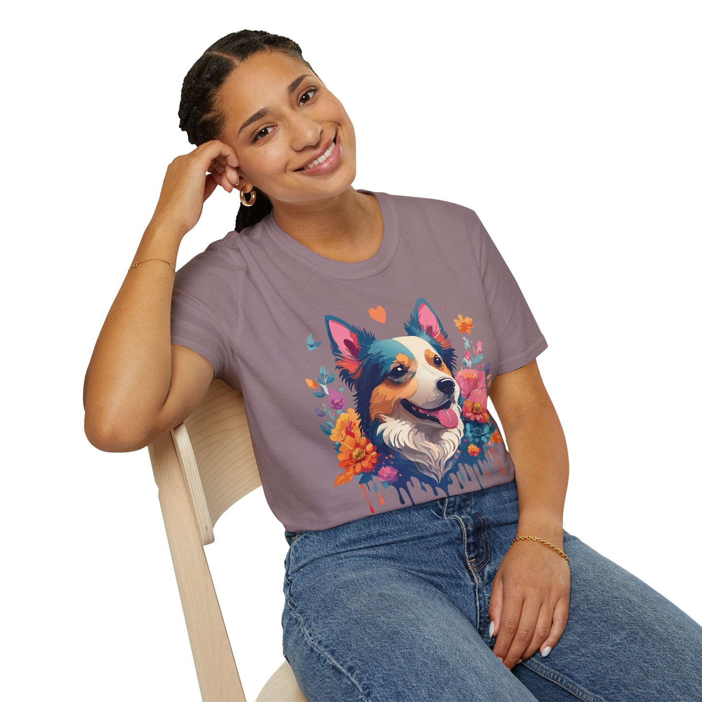 Dog Shirt, Shirt with Dog, Animal Tee, Shirt with Animals