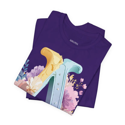 Natural Cotton Tee Shirt - Letters Collection - A Printify
