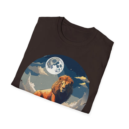 Lion Shirt Unisex Animal Tee Softstyle 64000 100 Percent Ring-Spun Cotton