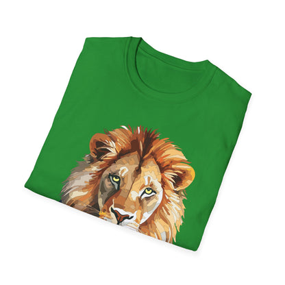 Lion Shirt Unisex Animal Tee Gildan Softstyle 64000 100 Percent Ring Spun Cotton