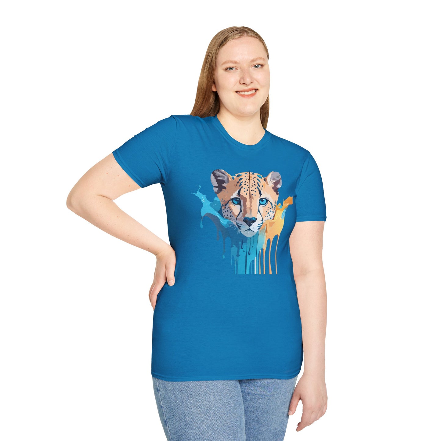Cheetah Shirt, Shirt with Cheetah, Cheetah Tee, Shirt with Animals