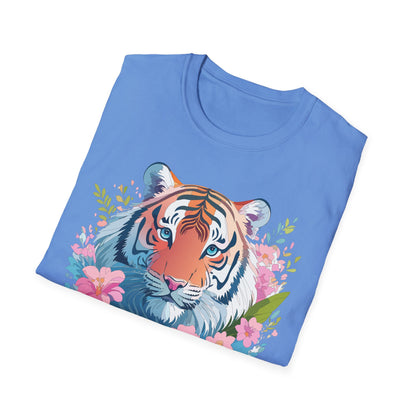 Unisex Tiger Shirt Gildan Softstyle 64000 Cotton Tee Everyday Comfort