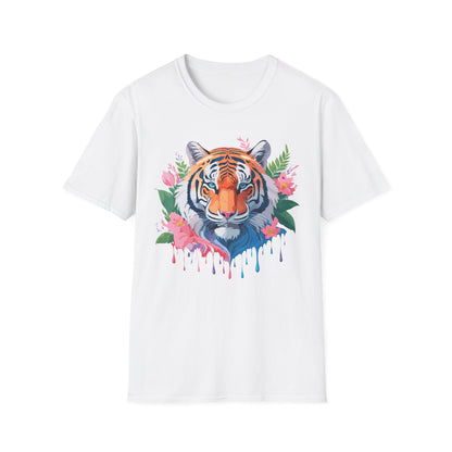Tiger Shirt Unisex Animal Tee Softstyle Gildan 64000 Cotton Tee