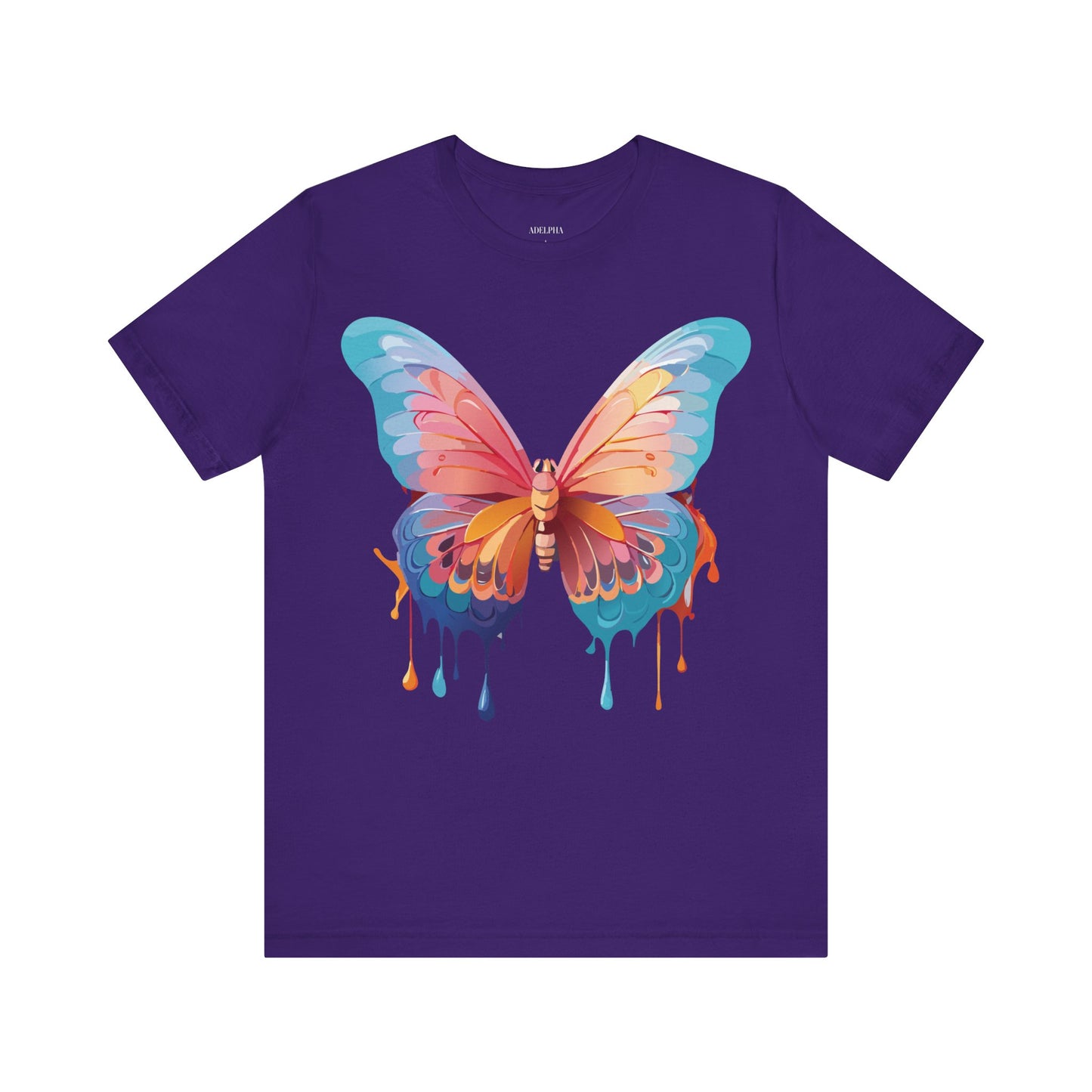 T-shirt en coton naturel avec papillon