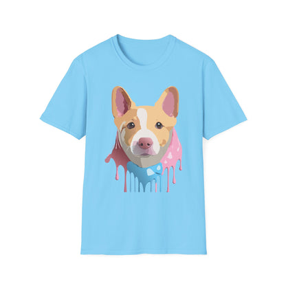 Dog Shirt Unisex Animal Print Tee Cotton T Shirt For Pet Lovers