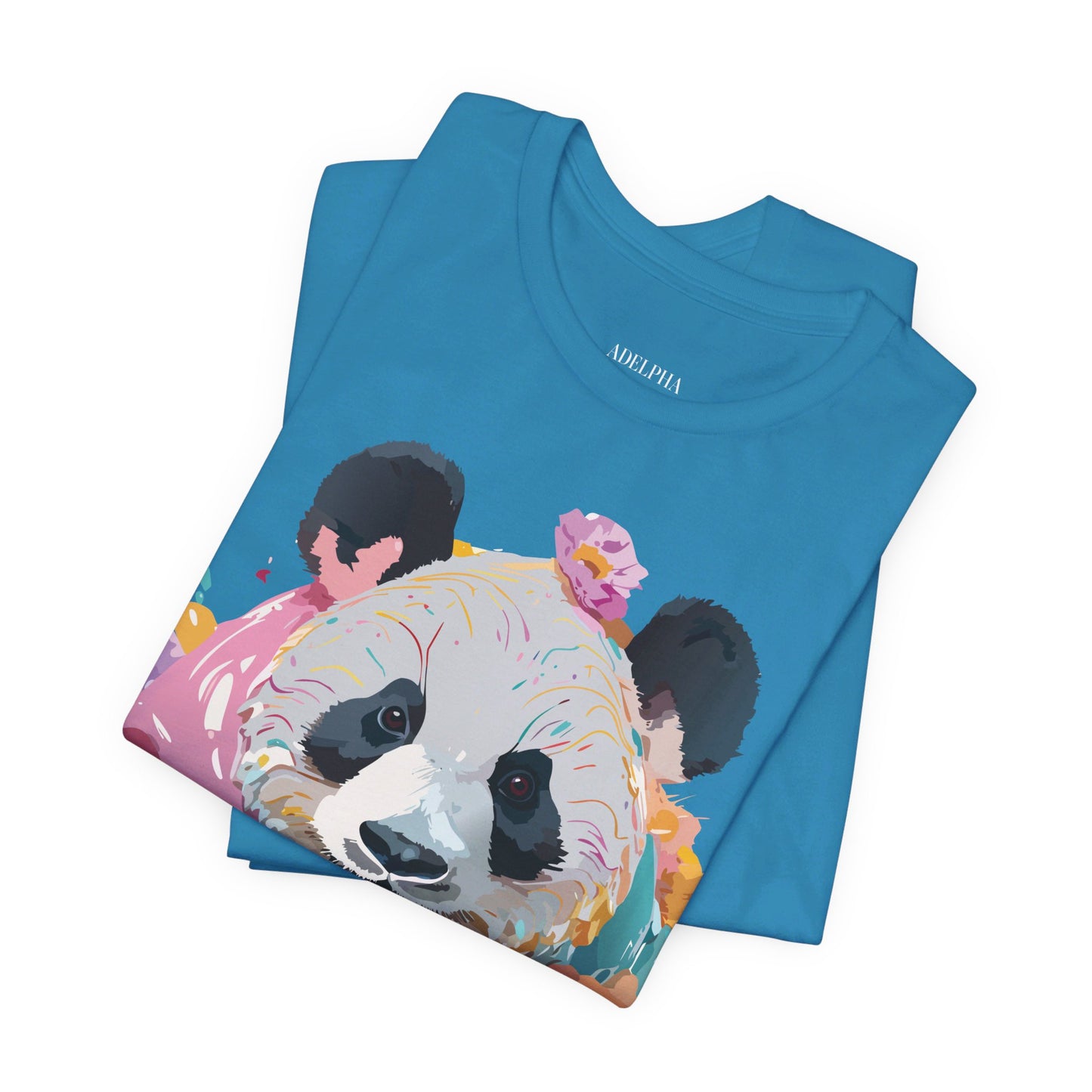 T-shirt en coton naturel avec panda