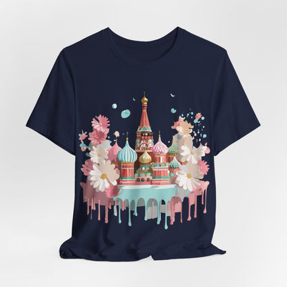 Natural Cotton Tee Shirt - Beautiful Places Collection - Moscow Printify