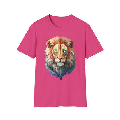 Lion Shirt Unisex Animal Tee Gildan Softstyle 64000 Cotton Tee