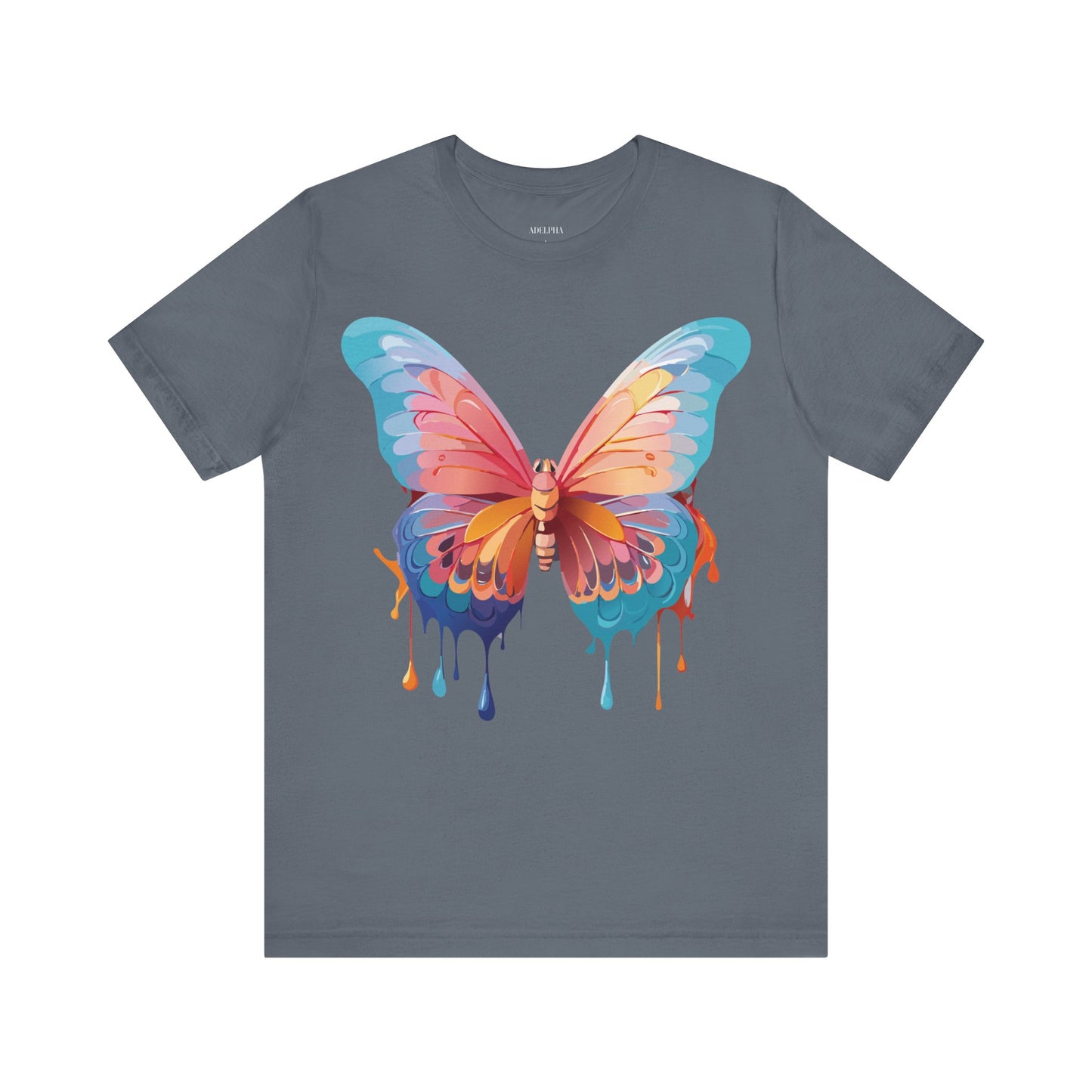 T-shirt en coton naturel avec papillon