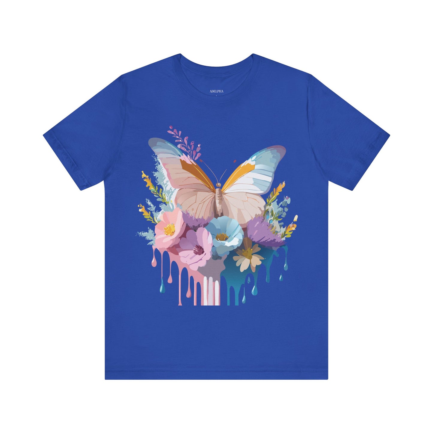 T-shirt en coton naturel avec papillon