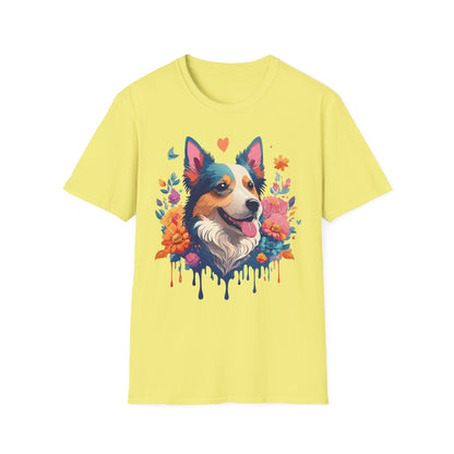 Animal Print Dog Shirt Unisex Softstyle Cotton Tee For Pet Lovers