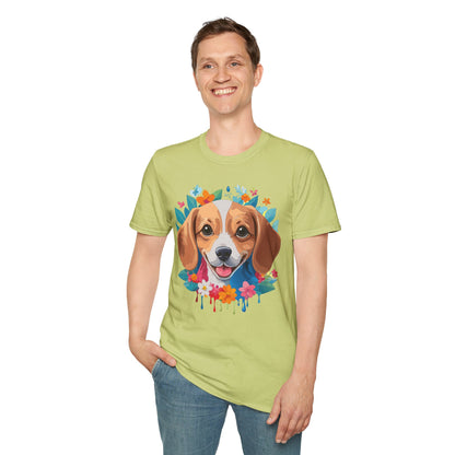 Unisex Dog Shirt Animal Tee Gildan Softstyle 64000 Cotton Tee