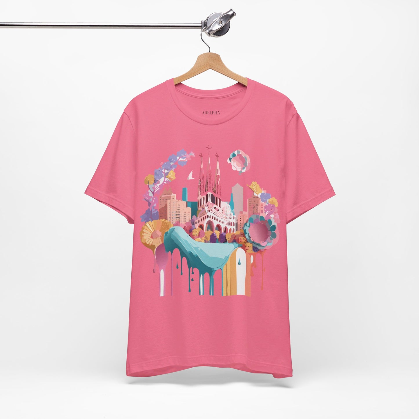 T-Shirt aus natürlicher Baumwolle – Kollektion „Beautiful Places“ – Barcelona