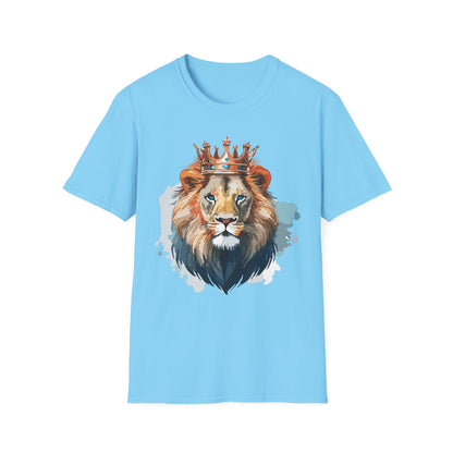 Lion Shirt Unisex Animal Tee Gildan Softstyle 64000 100 Percent Ring Spun Cotton