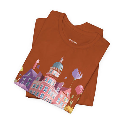 Natural Cotton Tee Shirt - Beautiful Places Collection - Amsterdam Printify