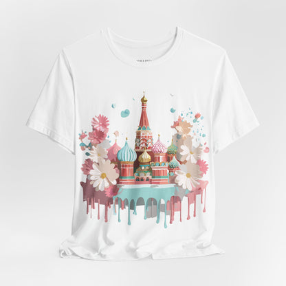 Natural Cotton Tee Shirt - Beautiful Places Collection - Moscow Printify